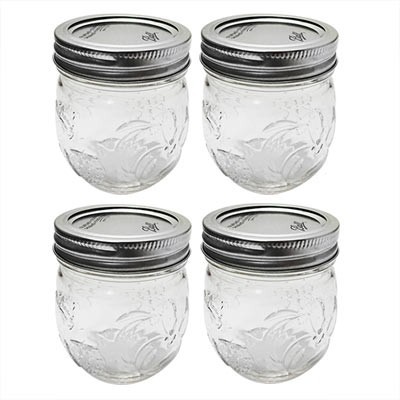 FRASCOS PARA ENVASE BALL DESING SERIES RM 8oz (236 ml) JAM JAR