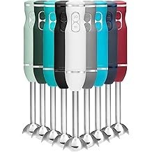 Chefman Immersion Stick Hand Blender with Stainless Steel Blades, Powerful Electric Ice Crushing 2-Speed Control Handheld Food M