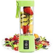 Portable Blender,Personal Size Blender Juicer Cup,USB Rechargeable Smoothies and Shakes Juicer Cup Black
