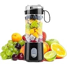 Portable Blender, 13oz Mini Capacity Rechargeable Juicer Cup Shakes Smoothies, BPA-Free, Outdoor Travel Family and Sports Bottle