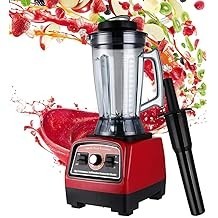 DNYSYSJ 2200W Household Kitchen Countertop Blender Mixer Juicer Machine 6 Blades Smoothie Blender Food Mixer with 2L Capacity Ja