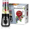 La Reveuse Personal Size Smoothies Blender 300 Watts with 24 oz BPA-Free Portable Travel Sports Bottle Grey