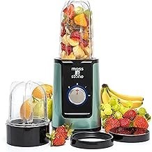 Moss & Stone Smoothie Blender, Compact Personal Blender with Additional Blender Cups Bullet Shape For Frozen Drinks, Mini Blende
