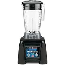 Waring Commercial MX1300XTX 3.5 HP Blender with 4 recipe programable LCD Display and a 64 oz. BPA Free Copolyester Container, 12