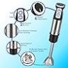 Mezcladora de inmersión manual Asani 5 en 1, licuadora adhesiva antisalpicaduras con filtro de leche, batidor de huevos, amolado