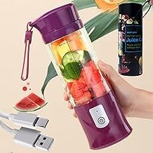 Portable USB Juicer Blender,Travel Juice Cup Baby Food Mixing Machince with Powerful Motor 4000mAh Rechargeable Battery Mini ble