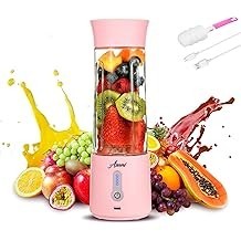 Asani Portable Personal Hand Blender for Smoothies and Shakes with Travel Cup 20oz Leak-proof Small Juice Blender Bottle - USB R
