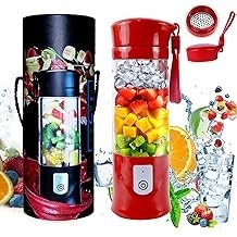 Portable Blender,Toycol Mini Personal Size Blenders for Smoothies and Shakes,USB Travel Juicer Cup Fruit Juice Mixer with 6 Upda