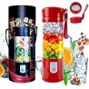 Portable Blender,Toycol Mini Personal Size Blenders for Smoothies and Shakes,USB Travel Juicer Cup Fruit Juice Mixer with 6 Upda