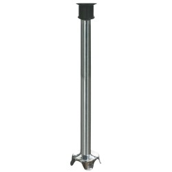 Waring Commercial WSB70ST, eje de licuadora de inmersión de acero inoxidable de 21 pulgadas, negro / plateado