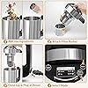 Crayton Nut Milk Maker Machine with Built-in Strainer, 51oz/ 1.5L Maker de Leche de Almendra de Acero Inoxidable para Soja, Alme