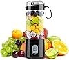 Batidora portátil, batidos de tazas exprimidor recargables de mini capacidad de 13 oz, sin BPA, botellas familiares y deportivas