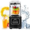 VEVOR Professional Blender, Commercial Countertop Blenders, 68 oz Jar Blender Combo, Stainless Steel 3 Functions Blender, for Fr