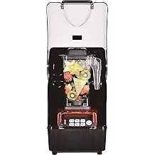 OmniBlend Omni-Q Commercial Blender with Full Sound Enclosure Shield, Quiet Heavy Duty 3-Speed, Self-Cleaning, Includes Multifun