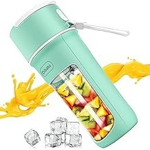 Portable Blender, personal Blender For Shakes and Smoothies, Personal Blender USB Rechargeable, Fresh Juice Blender With 10 Blad