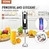 VEVOR Hand Blender, 8 Velocidades Variables Immersion Blender, Mezclador de Mano de Acero Inoxidable Potente Motor Hand Mixer, C