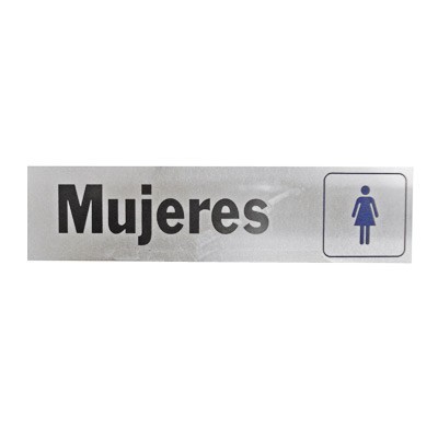 LETRERO DE ALUMINIO MUJERES HY-KO.