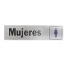 LETRERO DE ALUMINIO MUJERES HY-KO.