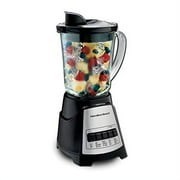 Hamilton Beach Power Elite Blender with 12 Functions for Puree, Ice Crush, Shakes and Smoothies and 40oz BPA Free Glass Jar, Bla
