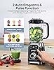 Ganiza Smoothie Blender, Licuadora de 12 Piezas para Batidos y Batidos, 43Oz Large Blender Jar & 2 Portable Blender Cups, Person