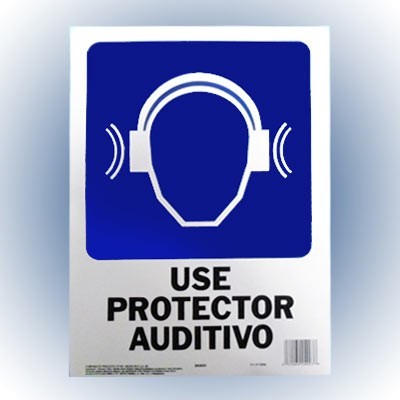 LETRERO USE PROTECTOR AUDITIVO 25x36 cm. HY-KO