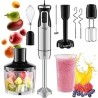 Immersion Blender Handheld - 8 Speed Stainless Steel Electric Hand Blender, Emulsion Blender Handheld with Turbo Mode, Stick Ble