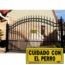 LETRERO 15x35cm CUIDADO CON EL PERRO HY-KO