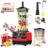 Smoothie Blender: [1600W German Motor][8-Tip Upgraded Blades][15 Speed Control] Professional Blenders for Kitchen Smoothies Juic
