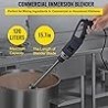 Licuadora de inmersión comercial VEVOR 750W con velocidad variable, hoja de acero inoxidable y mango ergonómico: perfecta para m
