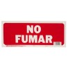 LETRERO 15x35cm NO FUMAR HY-KO