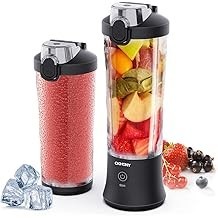 Portable Blender Personal Blender for Shakes and Smoothies with 20 Oz Travel Cup and Lid for Traveling, Outdoor, Gym, Office. Wh