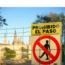 LETRERO 15x35cm PROHIBIDO EL PASO HY-KO.