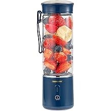 Personal size Blender for Smoothies and Shakes, Portable Bottle with a strap for On the GoMilk White