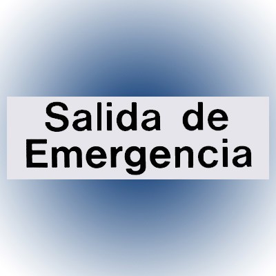 LETRERO SALIDA DE EMERGENCIA 7.6x22.8 cm. HY-KO