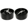 Blendin Replacement Cross and Flat Blades,Compatible with Magic Bullet MB1001 Blenders