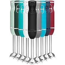 Chefman Immersion Stick Hand Blender with Stainless Steel Blades, Powerful Electric Ice Crushing 2-Speed Control Handheld Food M