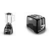 BLACK+DECKER Mezcladora de Encimera de 10-Velocidades con Frasco de Vidrio de 48oz y Hoja de Acero Inoxidable de 4 puntos y BLAC