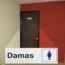LETRERO DAMAS 7.6x22.8 cm. HY-KO