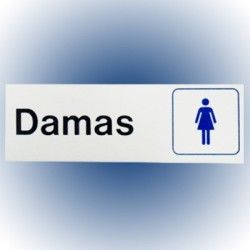 LETRERO DAMAS 7.6x22.8 cm. HY-KO