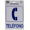 LETRERO 12.7x17.7cm TELEFONO HY-KO