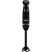 Chefman Immersion Blender 300-Watt Turbo 12 Speed Stick Hand Blender, Powerful Ice Crushing Design Purees Smoothies, Sauces & So