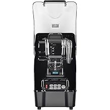 OmniBlend Omni-Q TM-800BQ Licuadora de batidos tranquila comercial, gabinete de sonido completo, contenedor sin BPA de 1.5 litro