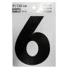 NÚMERO 6 REFLECTIVO 3 PULGADAS HY-KO