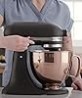 Batidora de inmersión comercial KitchenAid KHBC412OB Serie 400 con motor de velocidad variable, Onyx Black