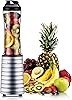 La Reveuse Smoothies Blender Single Serving 300 Watts with 18 oz BPA-Free Portable Travel Sports Bottle (Silver)