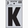 LETRA REFLECTIVA 3 PULGADAS K HY-KO.