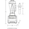 Licuadora comercial Gowe® 2L: motor de alta eficiencia, velocidad variable, capacidad de 68 OZ, aplastar hielo en segundos