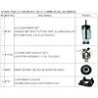 Licuadora comercial Gowe® 2L: motor de alta eficiencia, velocidad variable, capacidad de 68 OZ, aplastar hielo en segundos