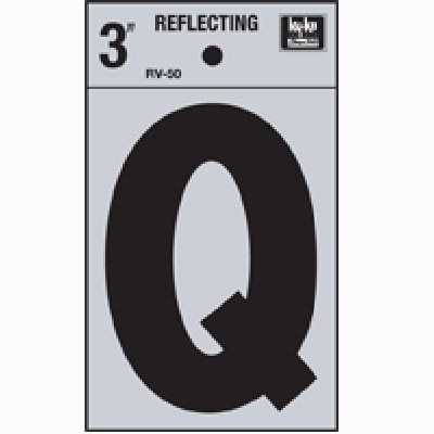 LETRA REFLECTIVA 3 Q HY-KO.
