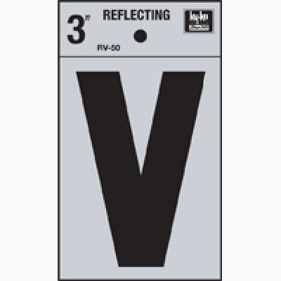 LETRA REFLECTIVA 3 PULGADAS V HY-KO